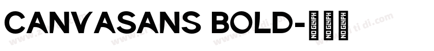 CanvaSans Bold字体转换